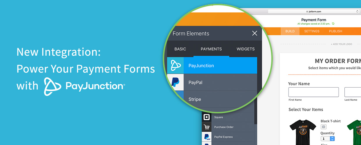 payjunction and jotform